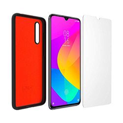 Set cover in TPU e vetro temperato Xiaomi MI9LITE Nero