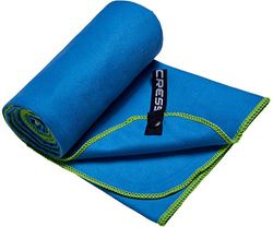 Cressi Unisex Fast Drying Microfibre Towel, Blue/Green, 60x120 UK