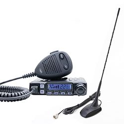 PNI Radio CB Escort HP 7120 ASQ, RF Gain, 4W, 12V och CB Extra 48 antenn med magnet ingår, 45cm, SWR 1.0, AM/FM fungerar endast i EU-bandet