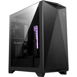 MSI MPG GUNGNIR 300P AIRFLOW Mid-Tower PC Case - E-ATX, 4x 120mm ventole, 3 ventole aux, cavo riser PCIe 4.0, supporto verticale per GPU e stand, filtro antipolvere, gestione cavi, USB Type-C (20Gbps)