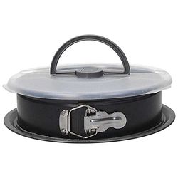 Tognana Premium Bakery, Tortiera Apribile Con Fondo A Vassoio E Coperchio Take Away 26 Cm Acciaio Al Carbonio Grigio