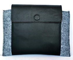 Adriatica Pelletteria Borsa per Funda para Tablet/iPad, Piel, Negro,