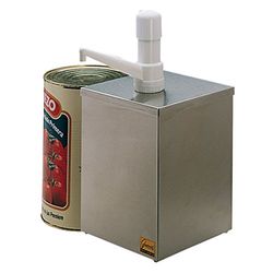 García de Pou 123.53 pompdispenser voor kruiden blikjes/box en pomp, 18,2 x 18,2 x 39 cm, zilverkleurig
