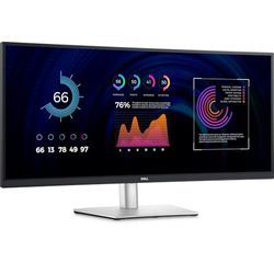 DELL P3424WE USB-C 34 Inch WQHD (3440x1440) 21:9 3800R Curved Monitor, 60Hz, IPS, 5ms, 99% sRGB, USB-C, DisplayPort, HDMI, 5x USB, RJ45, 3 Year Warranty, Black