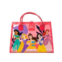 Lip Smacker Disney Princess Weekender Case, 20+ Pezzi, Valigetta Trucchi Bambina, con Make-up e Accessori per Viso, Labbra, Occhi e Capelli, per un Look da Principessa Disney