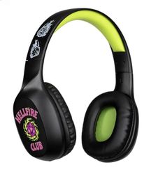 Konix Stranger Things Casque Audio sans Fil Bluetooth 5.3 PC, Smartphones, tablettes - Microphone - Autonomie 30 h - Câble Jack 3,5 mm - Noir et Jaune