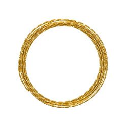 Vaessen Creative diamantato, Oro, 2 mm x 5 m, Alluminio, Artigianato, Decorativo, Gioielli e Filo per floristica Diamanti, Flessibile, 500 x 0.2 x 0.2 cm, 5 unità