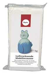 Rayher 3450272 Panetto di Pasta Modellabile Indurente all'Aria, Colore Terracotta, 1 Kg, Pronta all'Uso, Senza Cottura, Simile all'Argilla, si Indurisce Priva di Crepe