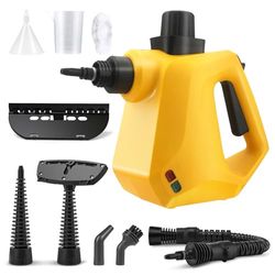 Carehabi Limpiador de Vapor Vaporeta Limpieza Hogar con 9 Accesorios para Eliminar Suciedades y Grasas de Suelos, Ventanas, Cocinas, Baños, Coches