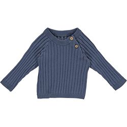 Müsli by Green Cotton Knit Rib Sweater Baby Pullover Jongens, Indigo, 62