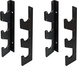Yes4All Soporte Horizontal de Pared para Barra de Pesas con Capa Protectora de Plástico UHMW-Soporte Colgante para Barra de Pesas, Barra de Ejercicios con Pesas y Barra de Lat Pull Down-Barbell Rack