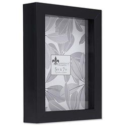 Lawrence Frames Shadow Box Frame, Polystyrene, Black, 5x7