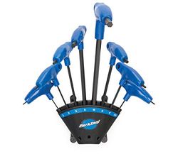 Park Tool PH-1.2 sexkantsnyckelsats med P-handtag med hållarverktyg, blå
