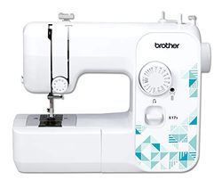 Brother Machine à Coudre, plástico, branco/azul, 40 x 15 x 33 cm