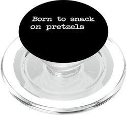 Nacido para picar pretzels Funny Pretzel Minimalista PopSockets PopGrip para MagSafe