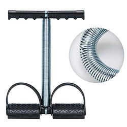 COVVY Upgrade Elastische Sit Up Pull Rope Spring Spanning Voetpedaal Taille Arm Buik Been Sporter Buik Trimmer Apparatuur Body Building Buik Stretching Afslanken Training voor Thuis Gym Fitness