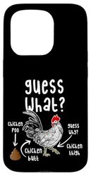 Guess What? Chicken Butt Sarcastic Humor Cool Memes Graphic Custodia per iPhone 15 Pro