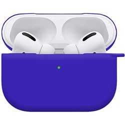 PhoneNatic Case Compatible with AirPods Pro (2019) - Silicone Blue Cover Bag