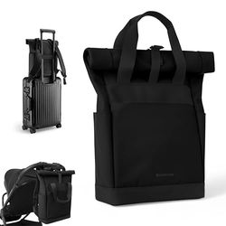 KikkaBoo CERISE luierrugzak, Mommy Bag, kinderwagenbevestigingen, grote capaciteit, draagbare aankleedmat, thermotas, waterdichte tas, multifunctionele tas, zwart