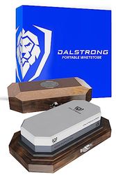 DALSTRONG Ensemble De Pierres Blanches Portatives De Qualité Supérieure - 1000/ 6000 Grit Pierres Combo - Entreposage Et Boîte De Transport En Chêne - Épais - Ultra-Durable