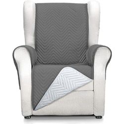 ECOMMERC3 | 1 Seater Armchair Cover/Relax and Full Fit - Cover for 1 Seater Armchair and Relax Armchair Grey/Anthracite