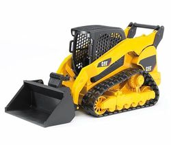 bruder 02136 - Carregador compacto de lagartas Cat com adaptador frontal - 1:16 veículos, construção, carregadora, brinquedo