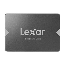 Lexar NS100 2,5" SATA III 6Gb/s SSD 128Go Interne, disque dur SSD Jusqu'à 520 Mo/s en Lecture, pour ordinateur portable, ordinateur de bureau/PC (LNS100-128AMZN)