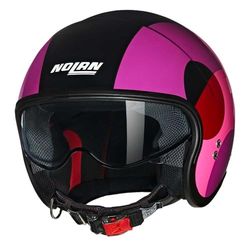 Nolan N21 Casque Unisexe, Noir, Violet et Rouge, s