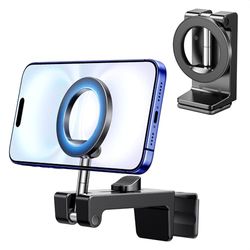UGREEN Support Téléphone Avion Magnétique, Accessoire de Voyage Universel Portable Pliable Rotation à 360 Degrés Compatible avec MagSafe iPhone 16 Plus Pro Max 15 14 13 Galaxy S24 Ultra S23