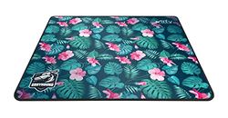 Xtrfy GP1, grote stoffen gaming muismat (460 x 400 x 4 mm), uitstekende glij-eigenschappen, gestikte randen, anti-slip onderkant, machinewasbaar, Tropical Edition