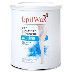 EpilWax Pot de Cire Liposoluble à l’Azulène pour Épilation - Cire Chaude Professionnelle en Pot de 800 ml