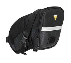Topeak Wedge Pack Aero cunha com correias, homem, preto, L