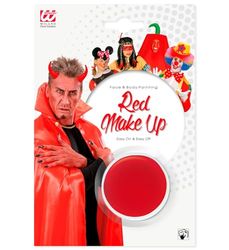 WIDMANN 4057R - Make-Up in Vaschetta Bambino Unisex, Clown, Diavoli, Vampiri, Pappagalli, Carnevale, Halloween, 9.6 Ml, Colore Rosso