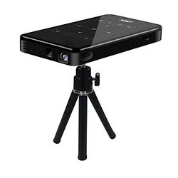 Mini proiettore tascabile, proiettore Smart DLP Pico Supporto ingresso HD/decodifica 4K HD con HDMI USB/touch screen/RC, per home theater, feste in famiglia (Android 6.0)(ME)