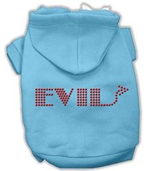 Mirage Pet Products Evil Felpe con Cappuccio, XL, 40,6 cm, Celeste