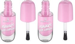 Essence Cosmetics Smalto Unghie Gel, Lunga Durata, Risultato Immediato, Asciugatura Rapida, Lucida, Colore Intenso, 8 ml (Confezione da 2)