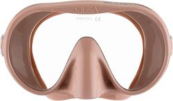 CRESSI Musa Mask Almond - Unisex Frameless Mask for Diving and Snorkelling, Low Internal Volume and Wide Field of Vision, Almond, One Size