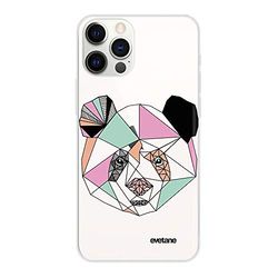 Beschermhoes voor iPhone 12/12 Pro, Panda Outline