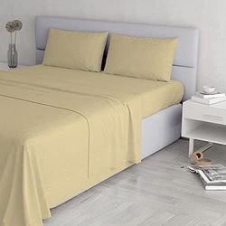 Italiensk sänglinne elegant sänglinne set Double Grädde