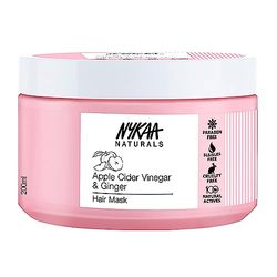 Nykaa Naturals Hair Mask-Anti-Hairfall, Strengthens Hair, Prevents Hair Loss and Thinning, Deep Nourishing-100% Natural Actives, for All Hair Types, Men and Women 200ml (Apple Cider Vinegar & Ginger)
