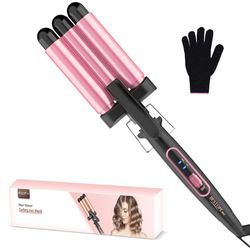 BESTOPE MIX Arricciacapelli Piastra Onde per Capelli-Ferro Arricciacapelli 22mm, Piastra Capelli Onde 150°C/210°C, Ferro per Capelli Onde Calore Rapido per Capelli Lunghi e Corti