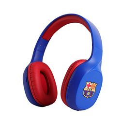 Futbol Club Barcelona - Casque sans Fil - Connexion Bluetooth - Fonction Mains Libres - Batterie 250 mAh - Coussinets Réduction de Bruit - Produit Officiel de l'équipe