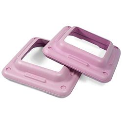 Yes4All ZFTA - Riser aerobici regolabili per piattaforma stepper aerobica – Dimensioni del club di salute – Supporto fino a 136,1 kg (rosa pastello), G rosa pastello, coppia, XL