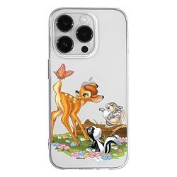 ERT GROUP mobile phone case for Iphone 14 PRO original and officially Licensed Disney pattern Bambi & Friends 002 optimally adapted to the shape of the mobile phone, partially transparent