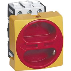 BACO BA0172302 BA0172301 0172301 - Interruptor aislante de carga (63 A, 1 x 90°, 1 unidad), color amarillo y rojo