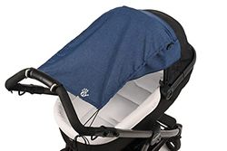 Altabebe AL7013-32 Pare-soleil pour poussettes avec protection latèrale, Lifeline Bleu marine