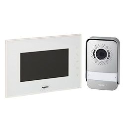 Legrand 369230, Sistema intercomunicador com monitor a cores e câmara com grande angular, dois fios de ligação