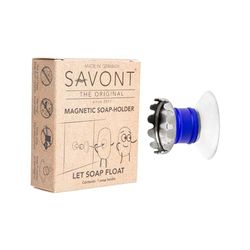 Soap Holder with Magnet Protector Edition, 100% Rust-Proof, No Drilling, with Suction Cup, for Sink, Shower & Bath