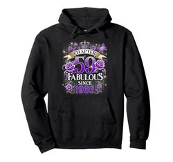 Womens Chapter 59 Fabulous Since 1966 59th Birthday Design Felpa con Cappuccio