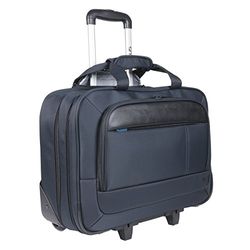 Maleta de Cabina para Ordenador Portátil 14-17'', Maletín de Viaje con Asa Telescópica Laptop 15,6", Portadocumentos Resistente al Agua, Azul Marino